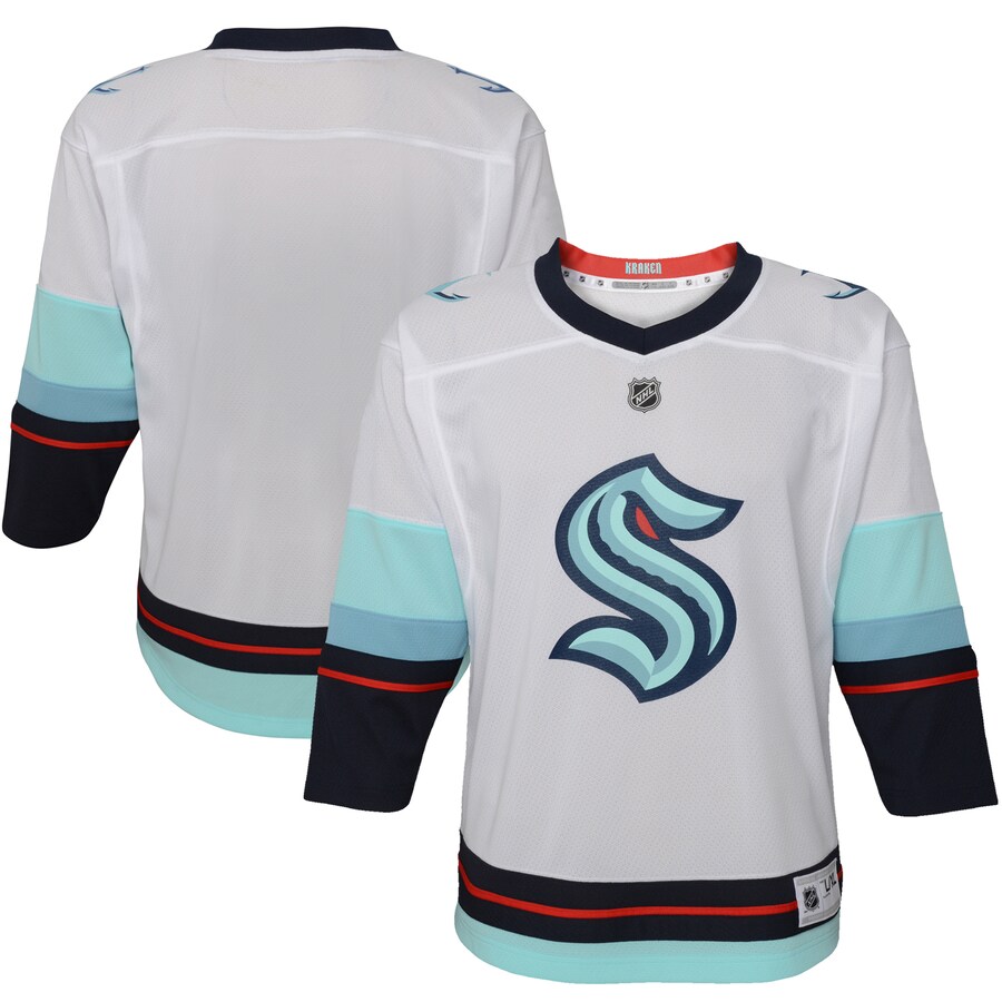 Youth Seattle Kraken White Away Replica Jersey - Jersey