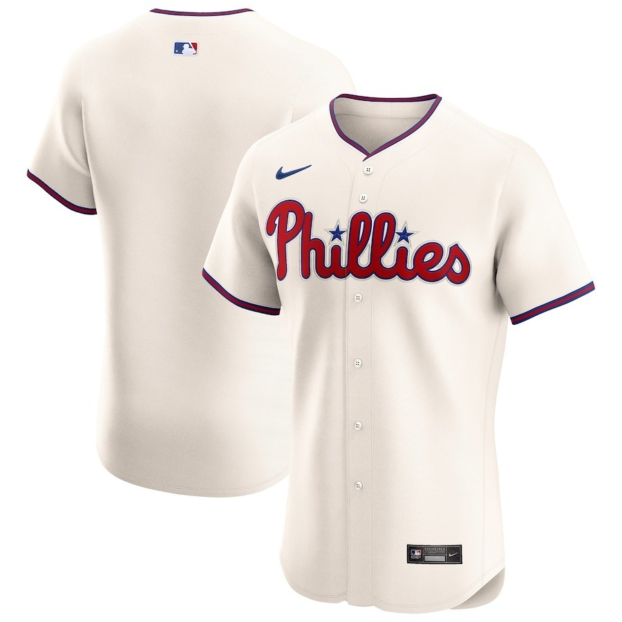 Men's Philadelphia Phillies Nike Cream Alternate Elite Jersey - Jersey