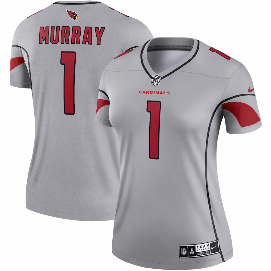 Women's Arizona Cardinals Kyler Murray Nike Gray Inverted Legend Jersey - Jersey