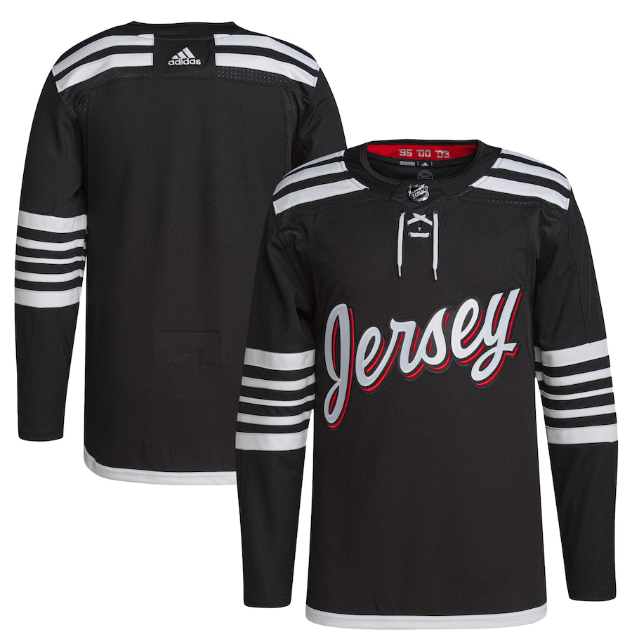 Men's New Jersey Devils adidas Black 2021/22 Alternate Primegreen Authentic Jersey - Jersey