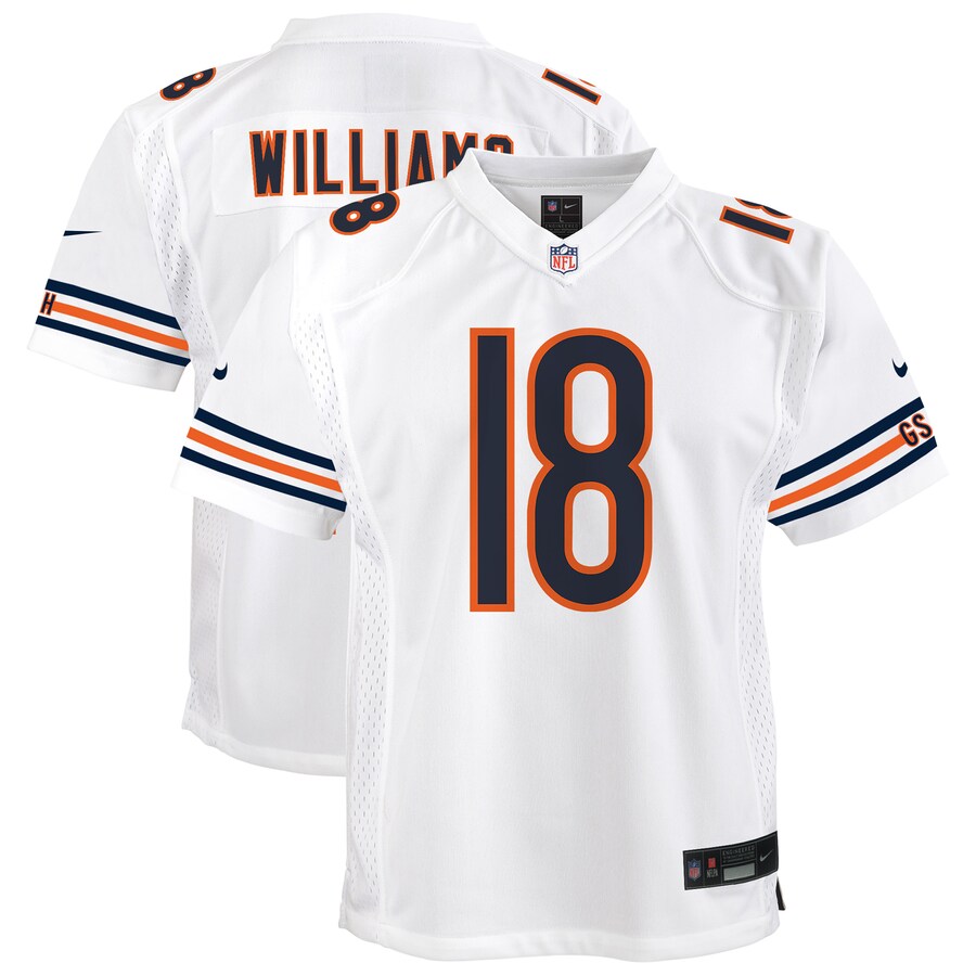 Youth Chicago Bears Caleb Williams Nike White Game Jersey - Jersey