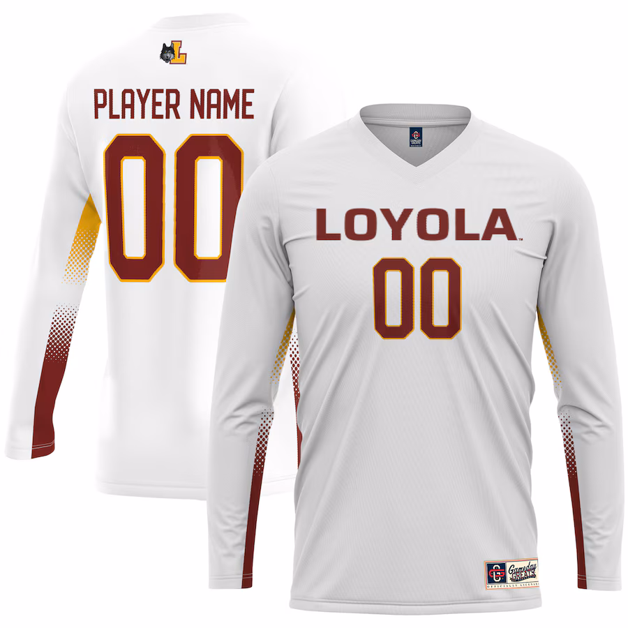 Loyola Chicago Ramblers GameDay Greats Unisex NIL Lightweight Volleyball Jersey - White - Jersey