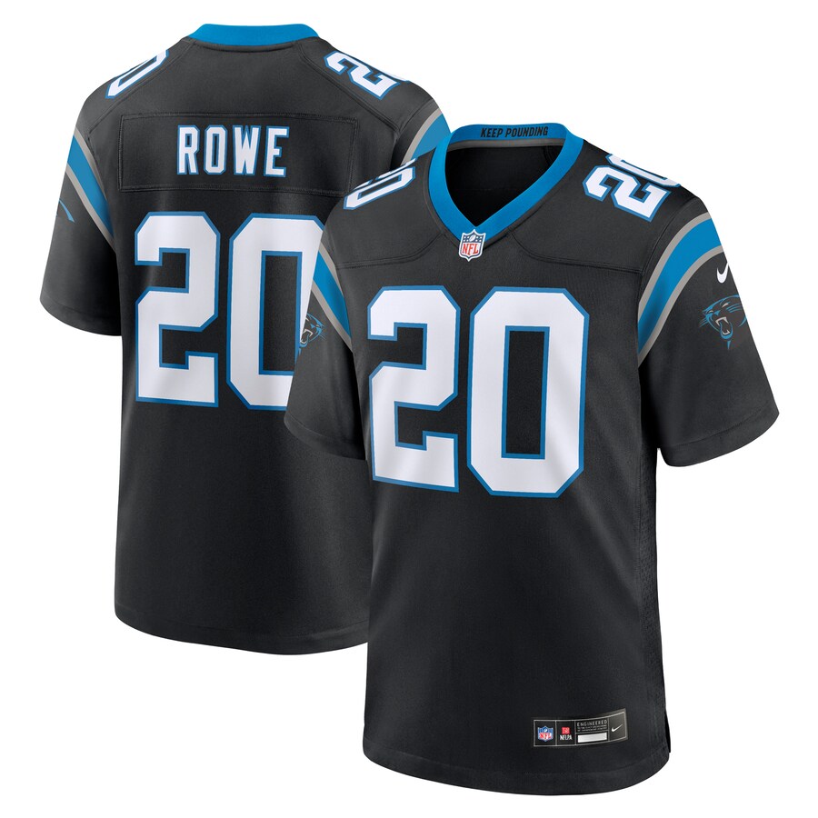 Men's Carolina Panthers Eric Rowe Nike Black Game Jersey - Jersey