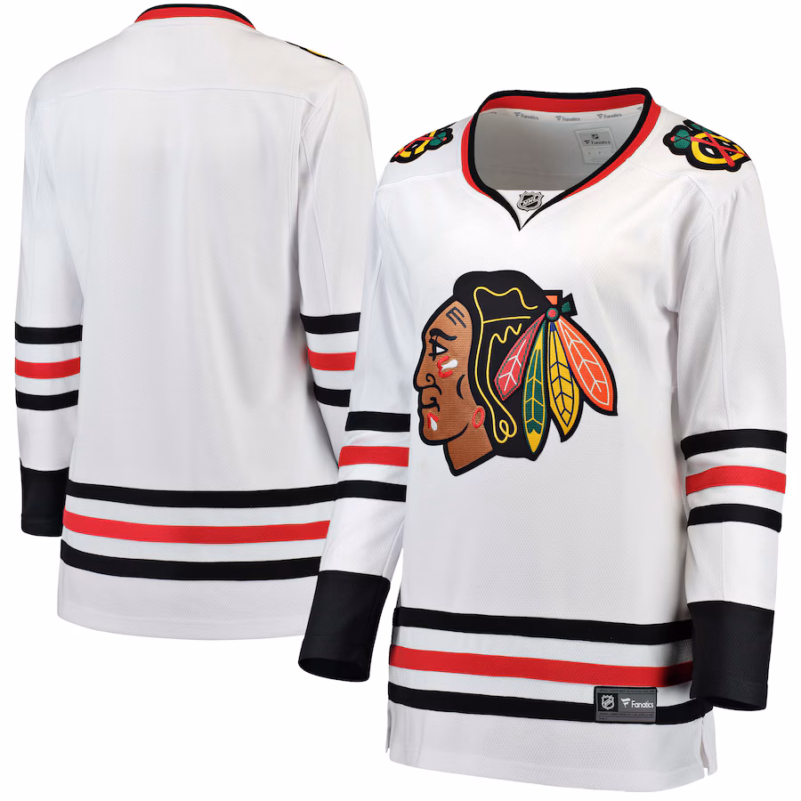 Women's Chicago Blackhawks Fanatics White Away Breakaway Jersey - Jersey