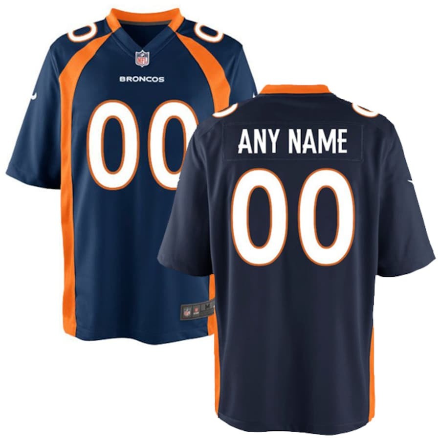 Youth Denver Broncos Nike Navy Game Custom Jersey - Jersey
