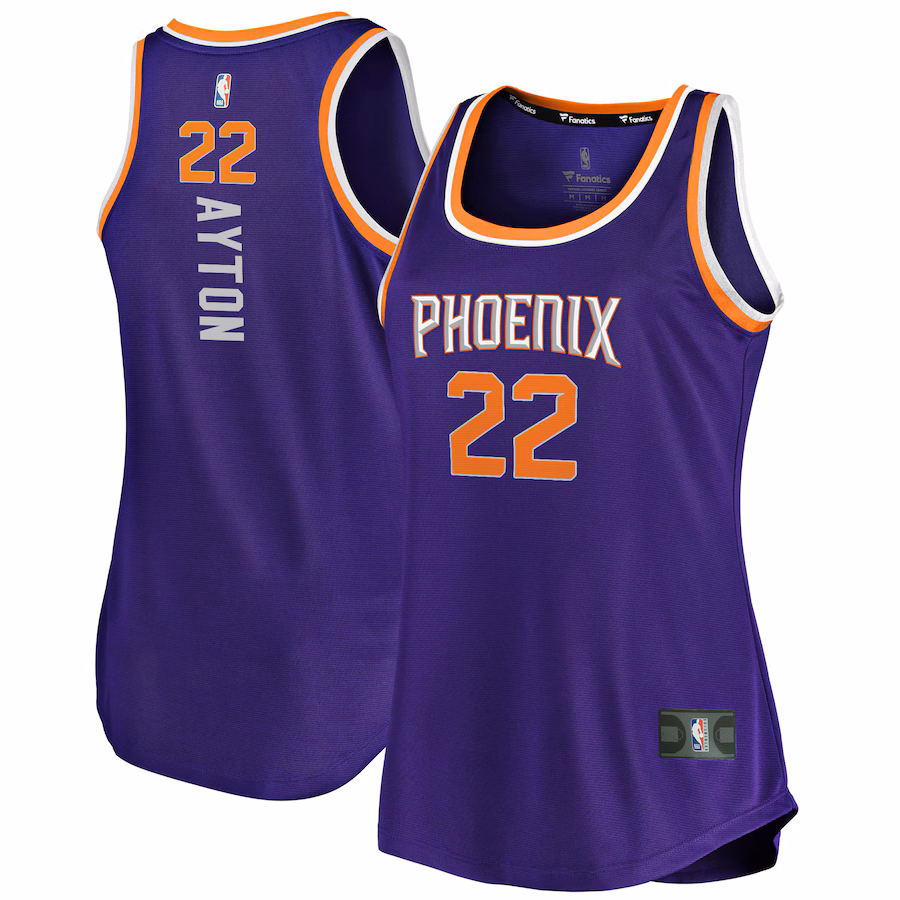 Women's Phoenix Suns Deandre Ayton Fanatics Purple Fast Break Tank Jersey - Icon Edition - Jersey