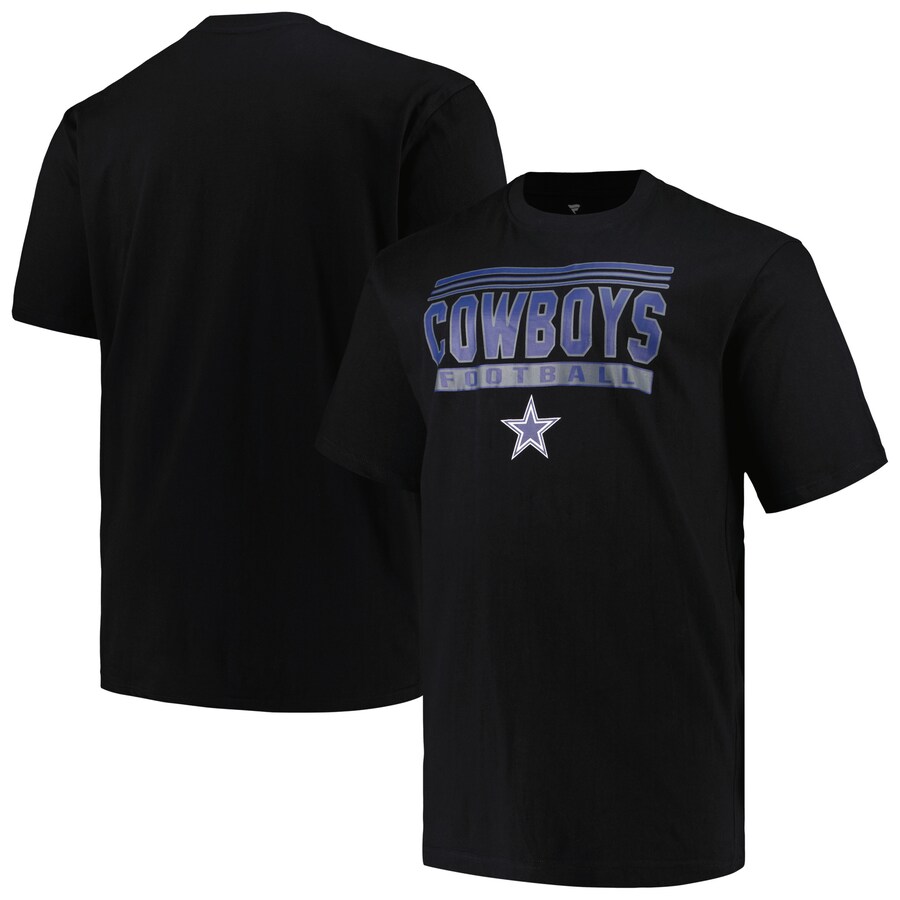 Men's Dallas Cowboys Fanatics Black Big & Tall Pop T-Shirt - Jersey