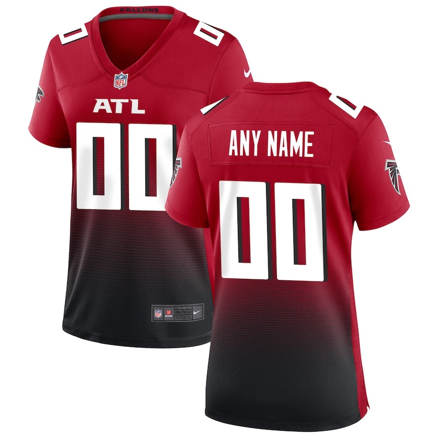 Women's Atlanta Falcons Nike Red Alternate Custom Game Jersey - Jersey