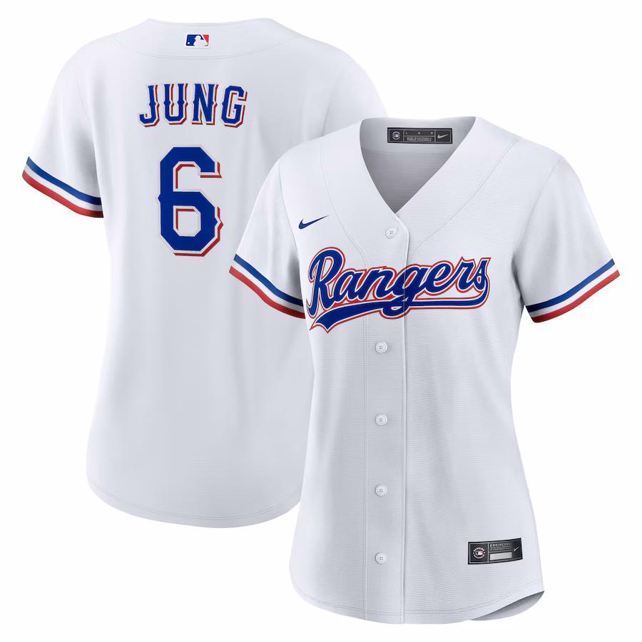 Women's Texas Rangers Josh Jung Nike White Home Replica Jersey - Jersey