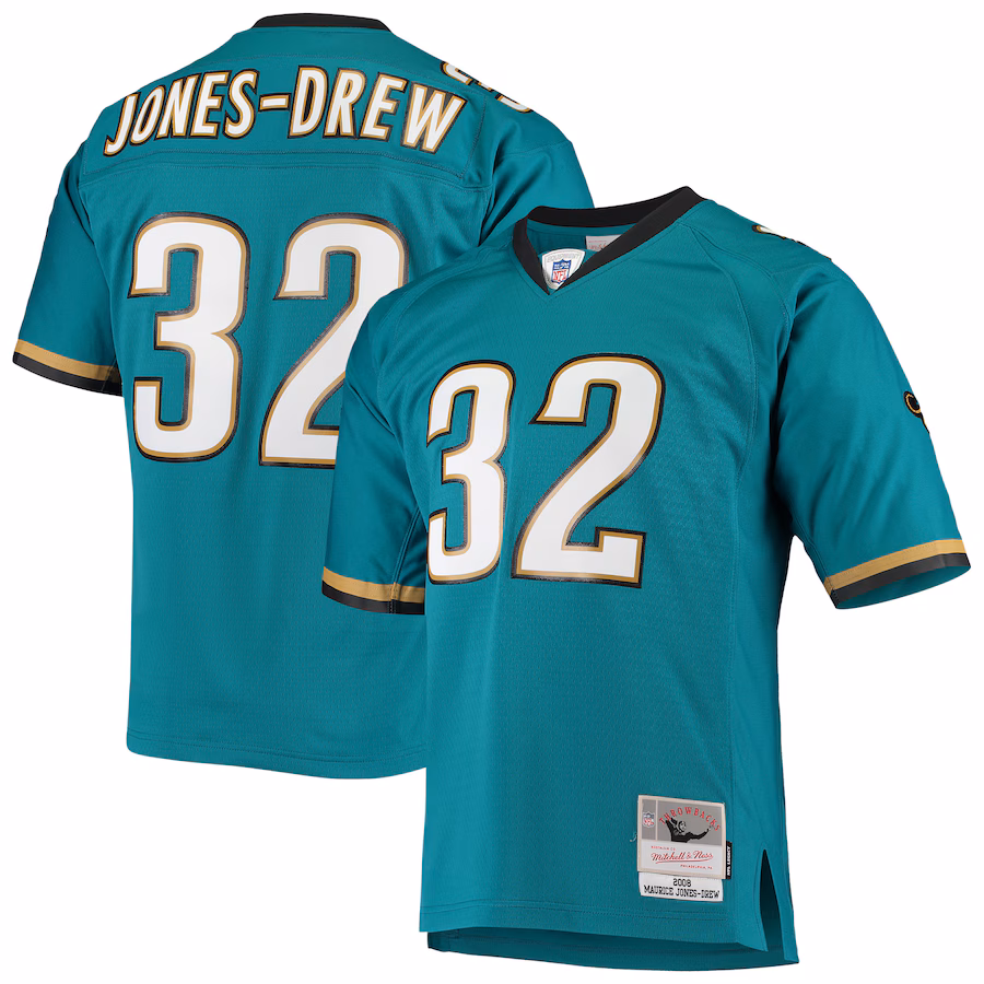 Men's Jacksonville Jaguars Maurice Jones-Drew Mitchell & Ness Teal Legacy Replica Jersey - Jersey