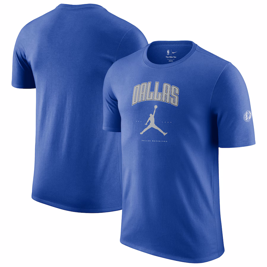 Unisex Dallas Mavericks Jordan Brand Blue Essential Cities T-Shirt - Jersey