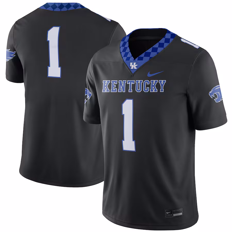 Men's Nike #1 Black Kentucky Wildcats Alternate Game Jersey - Jersey