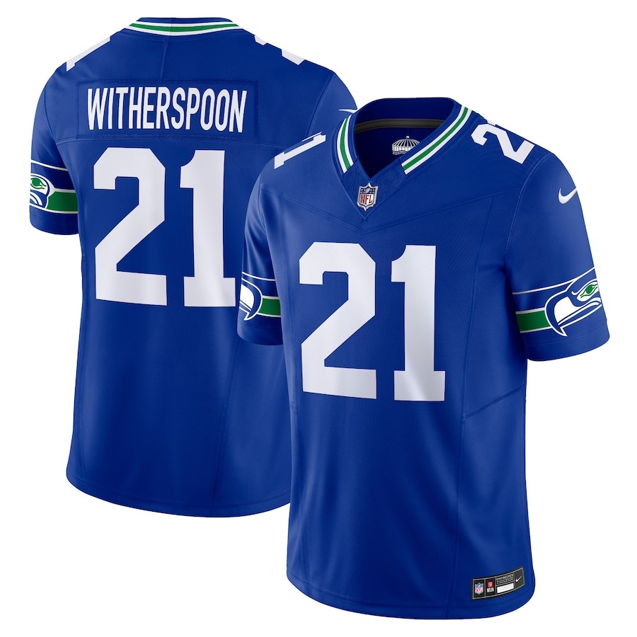 Men's Seattle Seahawks Devon Witherspoon Nike Royal Alternate Vapor F.U.S.E. Limited Jersey - Jersey