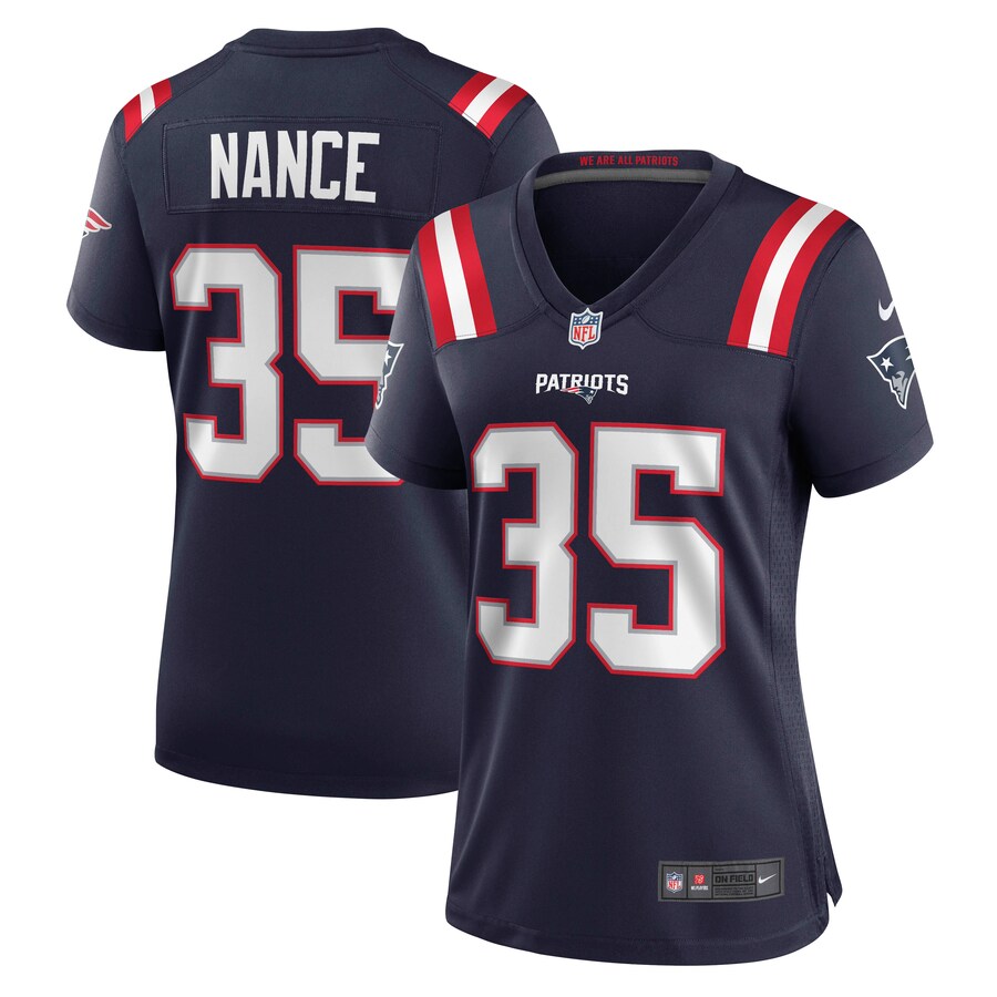 Women's New England Patriots Jim Nance Nike Navy Retired Player Jersey - Jersey