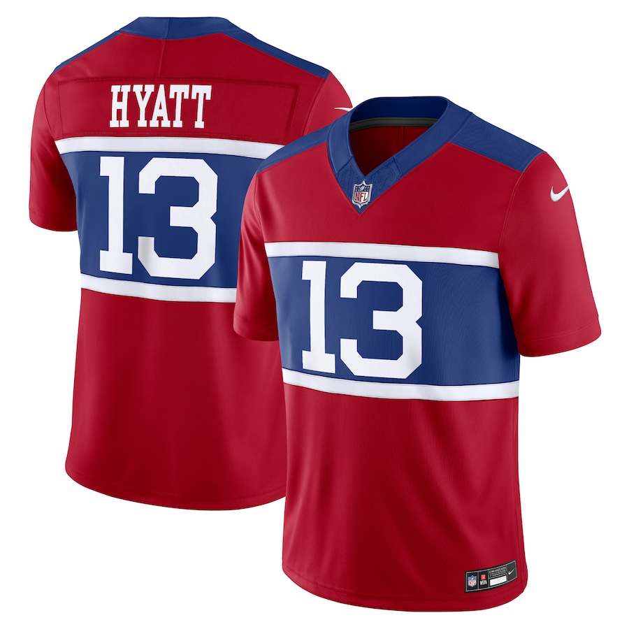 Men's New York Giants Jalin Hyatt Nike Century Red Alternate Vapor F.U.S.E. Limited Jersey - Jersey