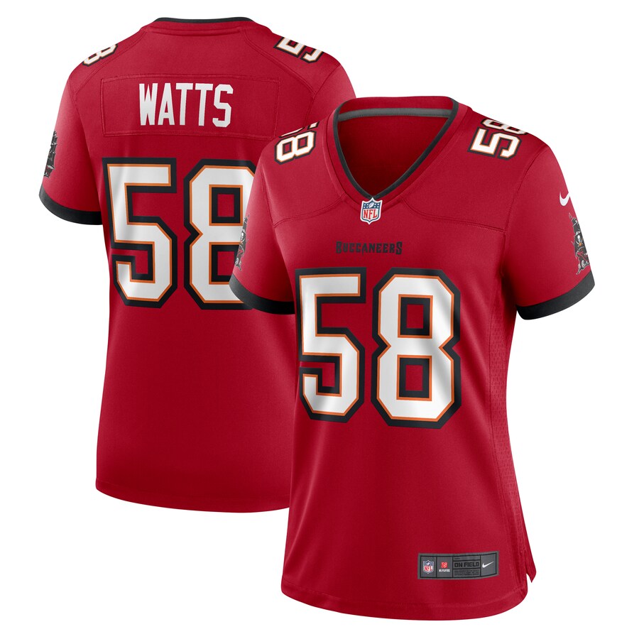Women's Tampa Bay Buccaneers Markees Watts Nike  Red  Game Jersey - Jersey