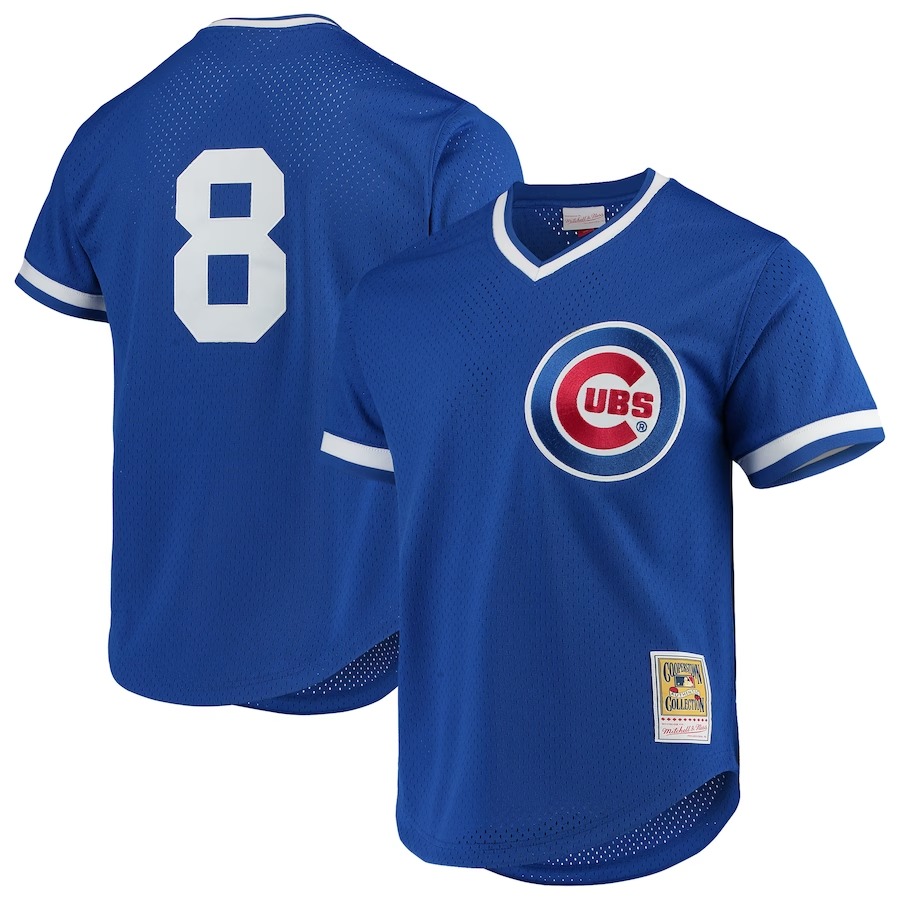 Men's Chicago Cubs Andre Dawson Mitchell & Ness Royal Cooperstown Collection Mesh Batting Practice Jersey - Jersey