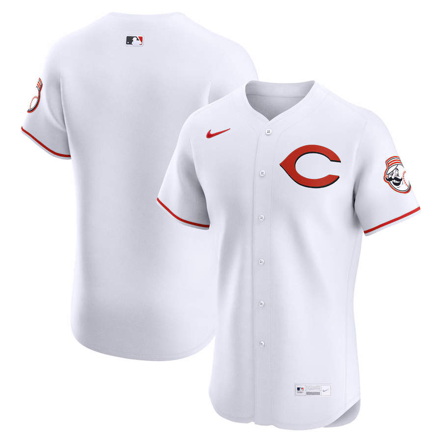Men's Cincinnati Reds Nike White Alternate 2 Elite Jersey - Jersey