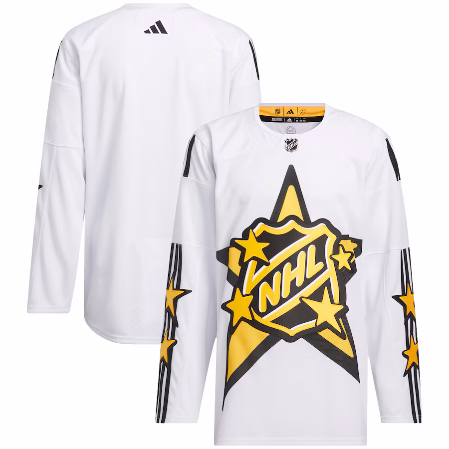 Men's 2024 NHL All-Star Game adidas x drew house White Primegreen Authentic Jersey - Jersey