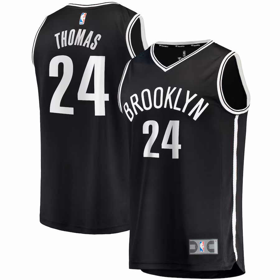 Men's Brooklyn Nets Cam Thomas Fanatics Black Big & Tall Fast Break Player Jersey - Icon Edition - Jersey