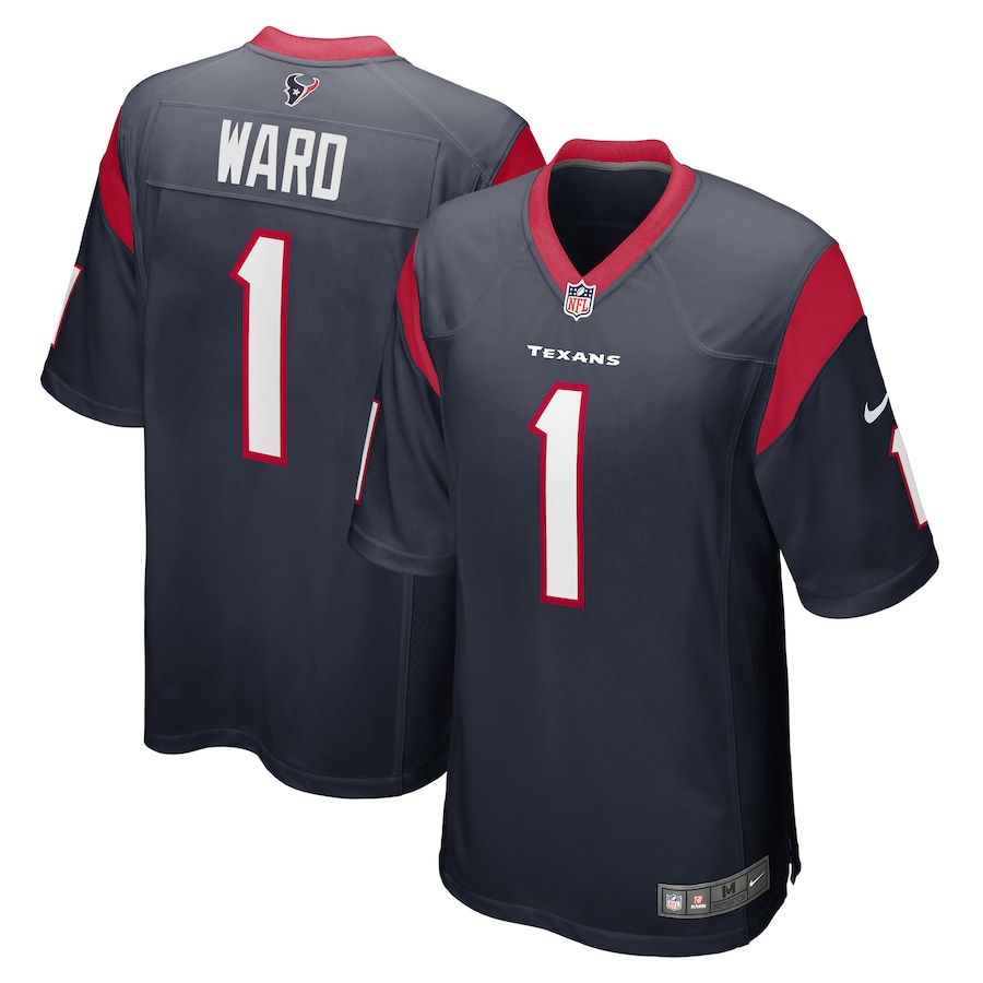 Men's Houston Texans Jimmie Ward Nike Navy Game Player Jersey - Jersey