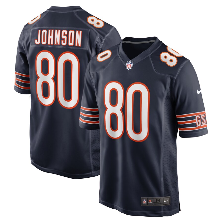 Men's Chicago Bears Collin Johnson Nike  Navy  Game Jersey - Jersey