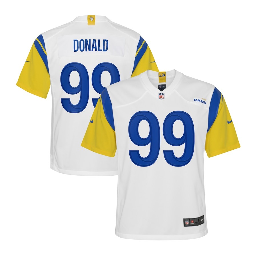 Youth Los Angeles Rams Aaron Donald Nike White Game Jersey - Jersey