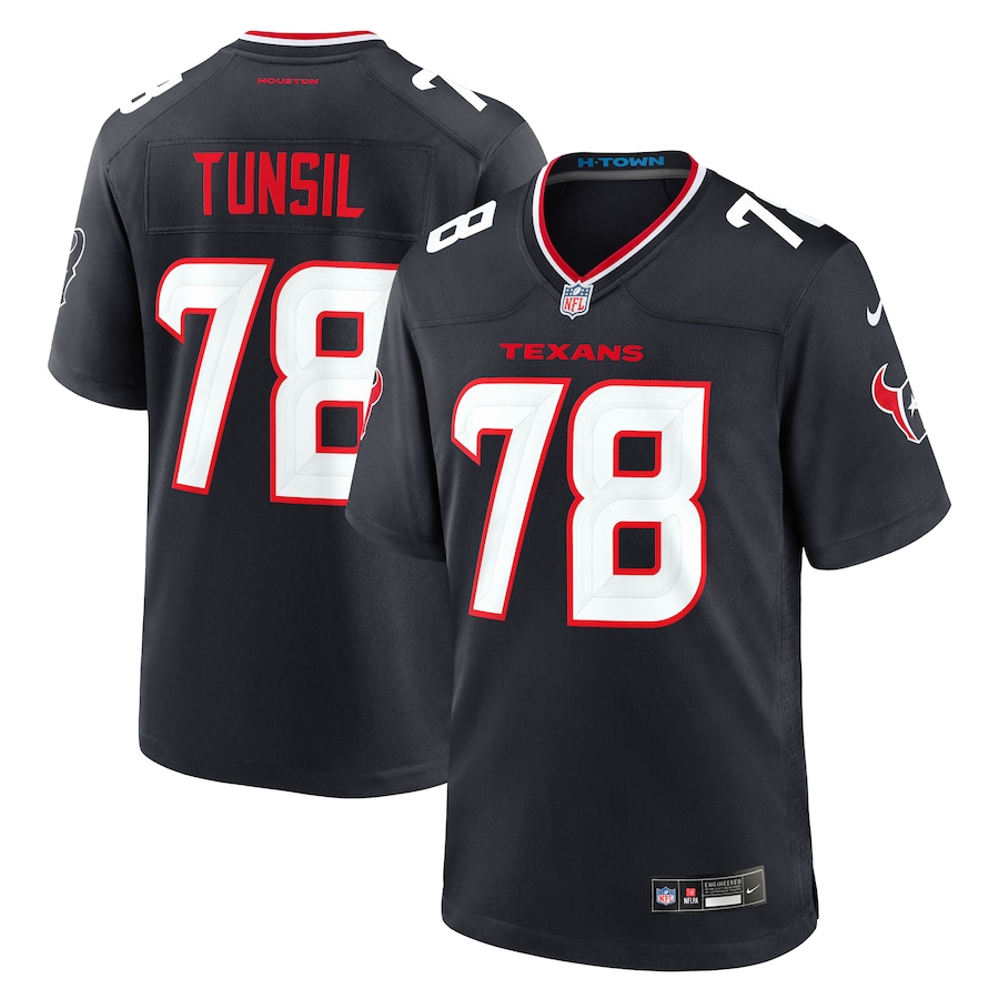 Men's Houston Texans Laremy Tunsil Nike Navy Team Game Jersey - Jersey
