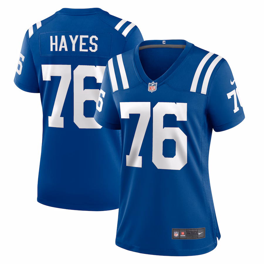 Women's Indianapolis Colts Ryan Hayes Nike  Royal Team Game Jersey - Jersey