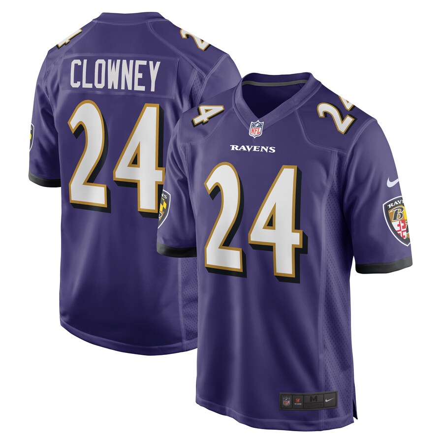Men's Baltimore Ravens Jadeveon Clowney Nike  Purple  Game Jersey - Jersey