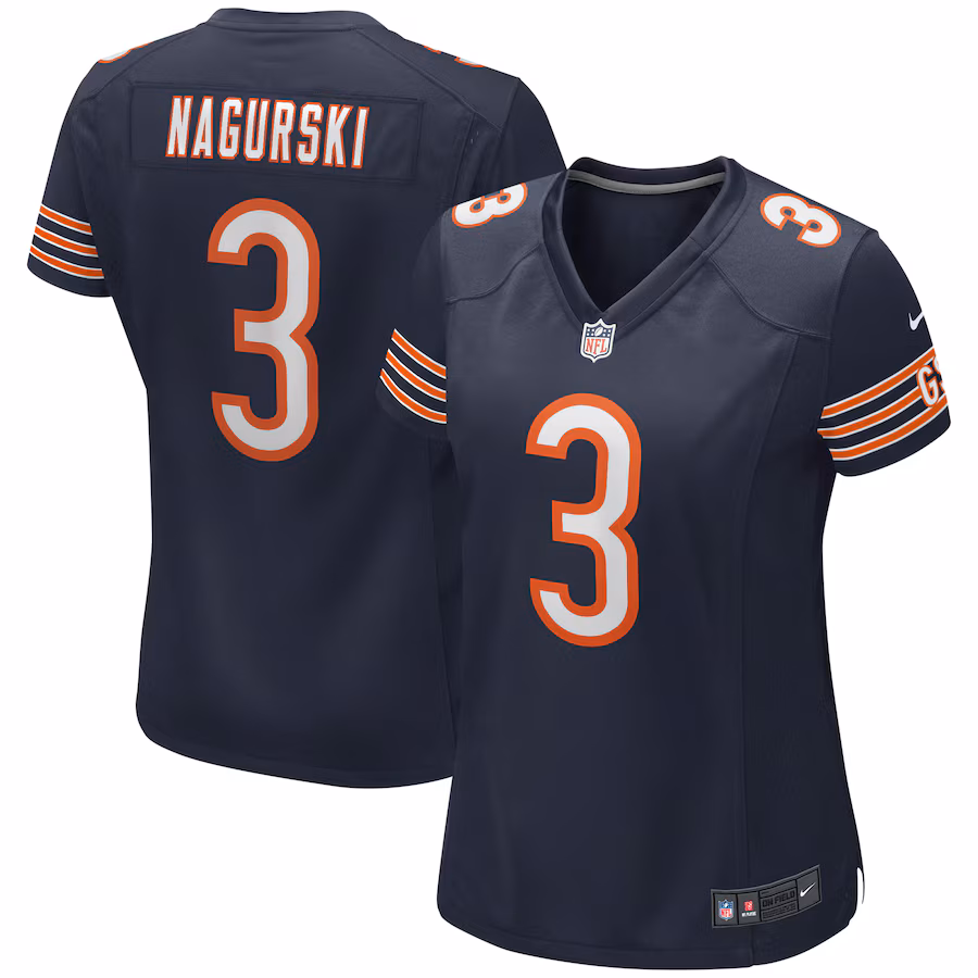 Women's Chicago Bears Bronko Nagurski Nike Navy Game Retired Player Jersey - Jersey