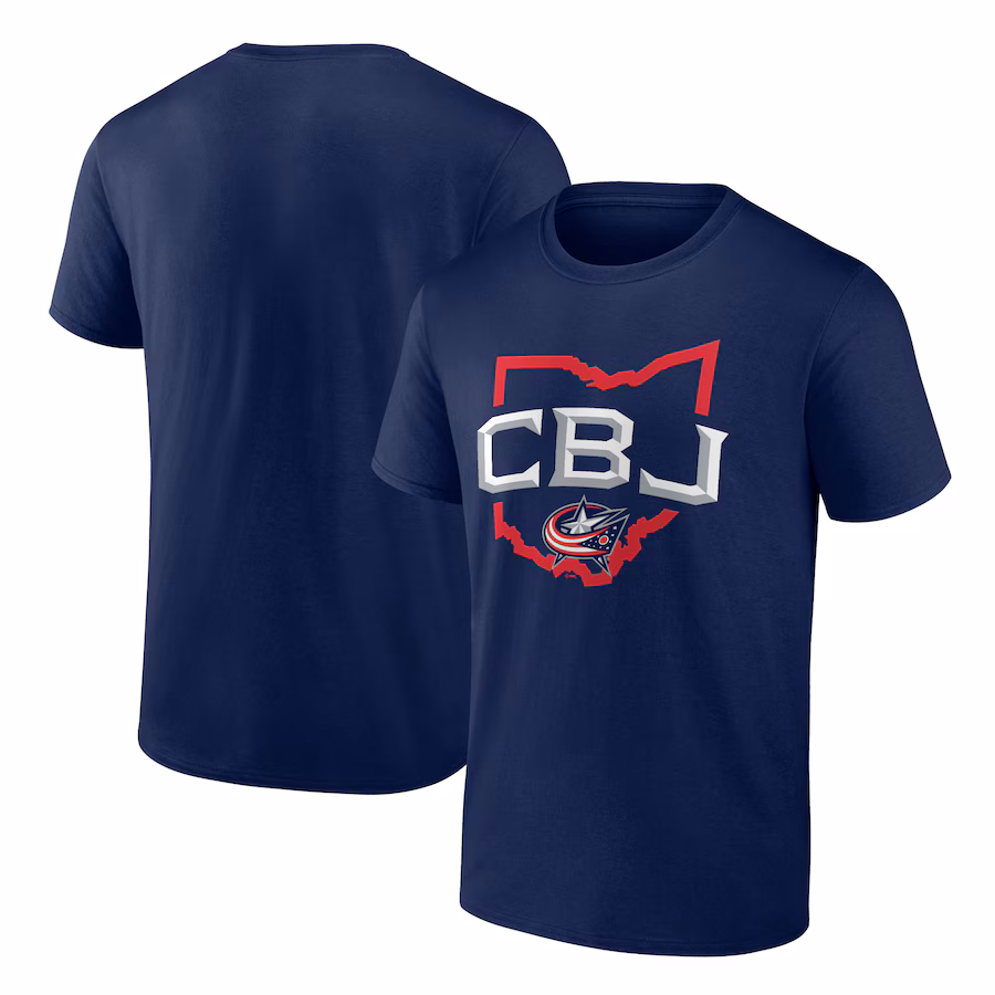 Men's Columbus Blue Jackets Navy Represent T-Shirt - Jersey