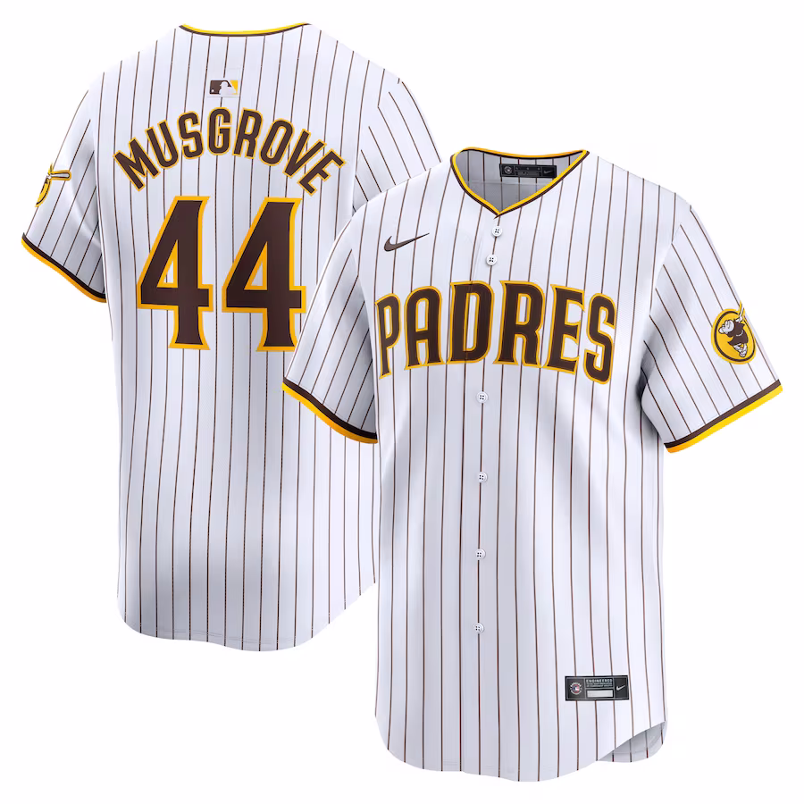 Men's San Diego Padres Joe Musgrove Nike White Home Limited Player Jersey - Jersey