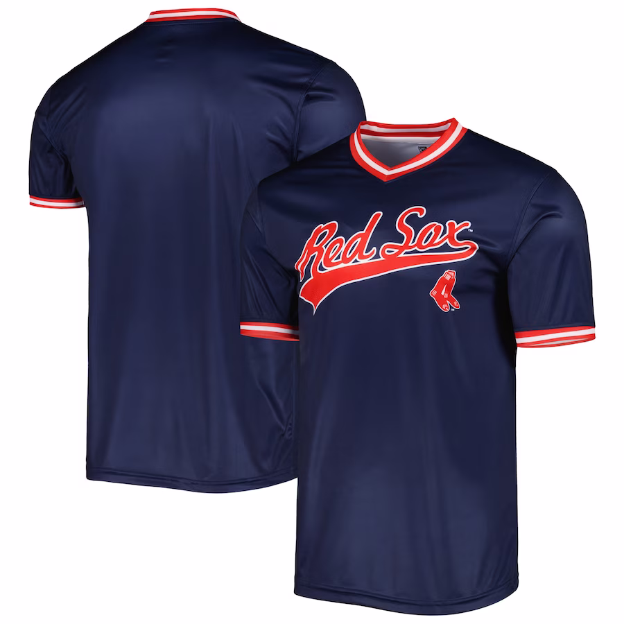Men's Boston Red Sox Stitches Navy Cooperstown Collection Team Jersey - Jersey