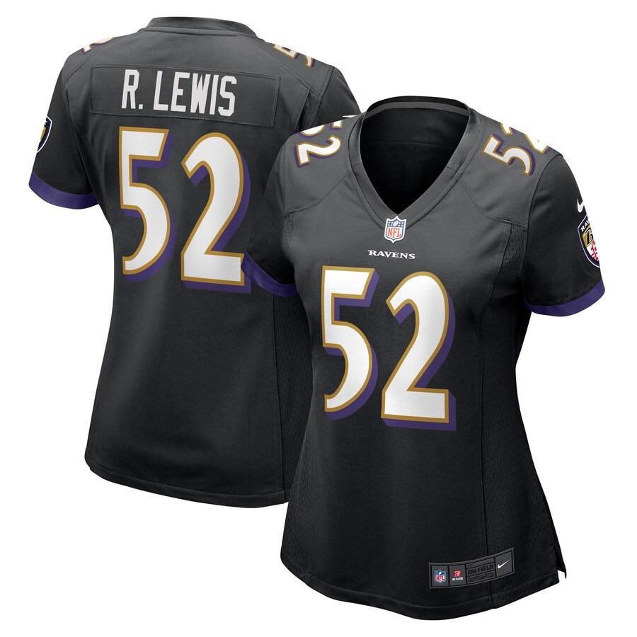 Women's Baltimore Ravens Ray Lewis Nike Black Retired Player Jersey - Jersey