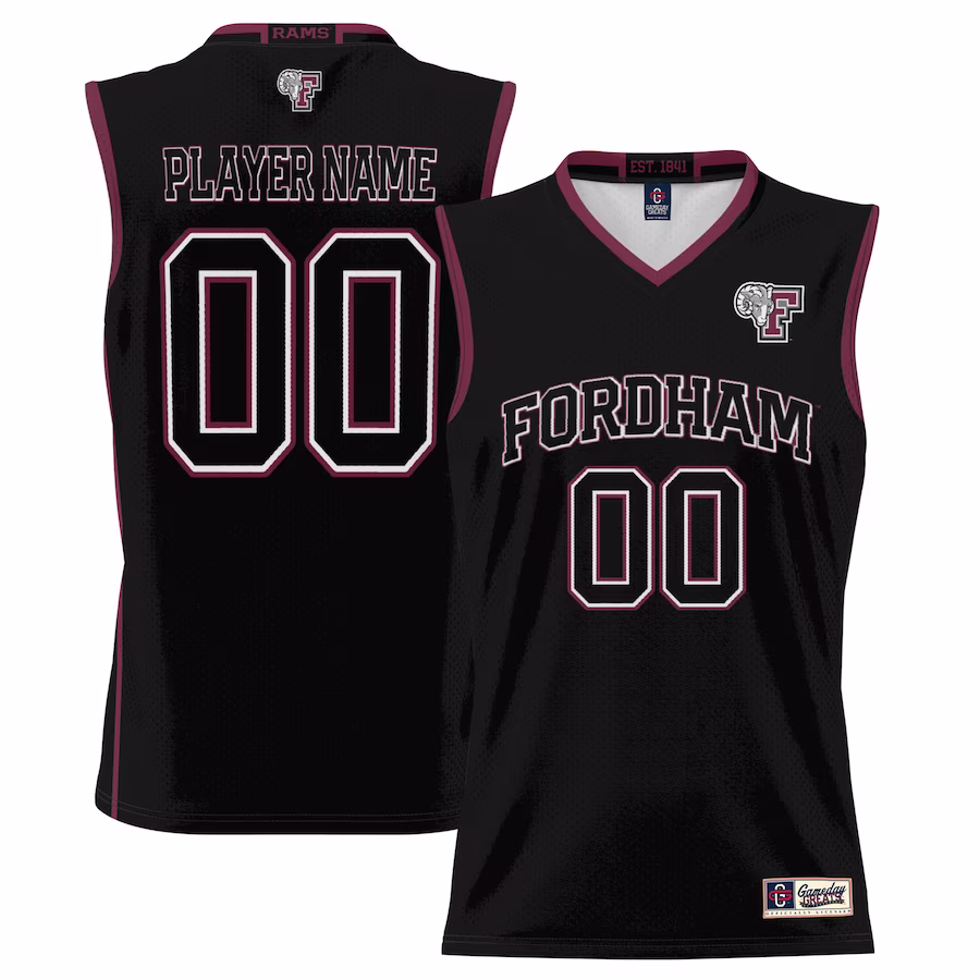 Fordham Rams GameDay Greats Youth NIL Pick-A-Player Lightweight Basketball Jersey - Black - Jersey
