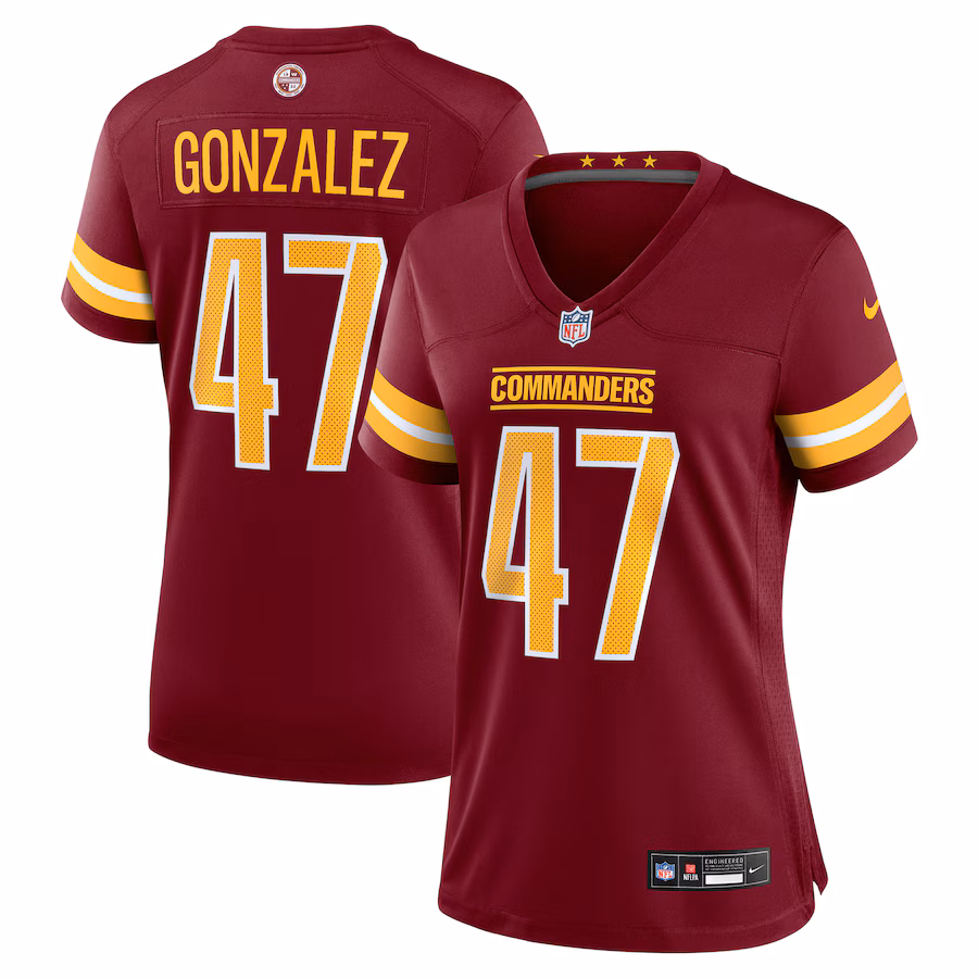 Women's Washington Commanders Zane Gonzalez Nike Burgundy Team Game Jersey - Jersey