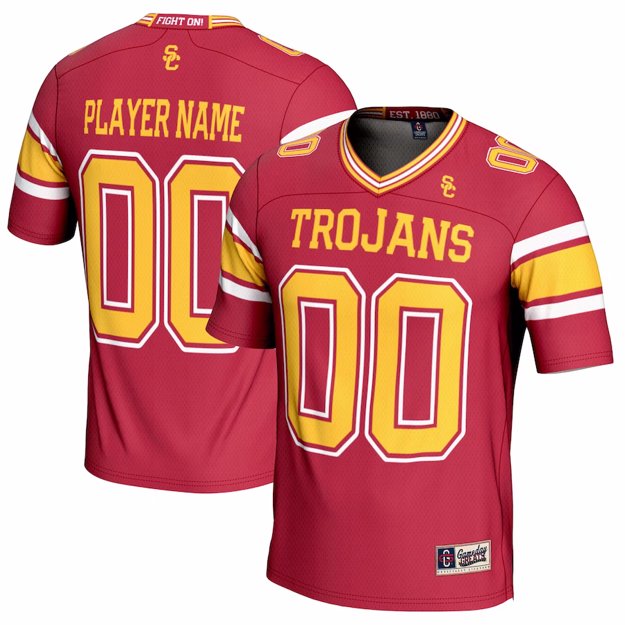 USC Trojans GameDay Greats NIL Pick-A-Player Football Jersey - Cardinal - Jersey