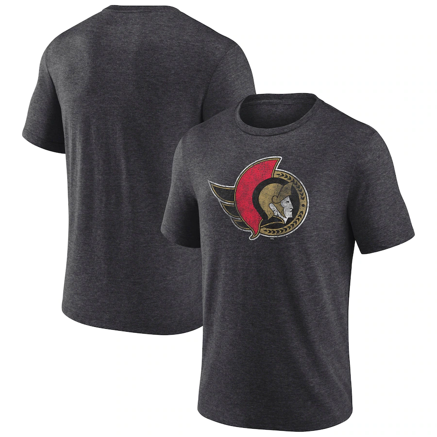 Men's Ottawa Senators Fanatics Black NHL Special Edition Tri-Blend T-Shirt - Jersey