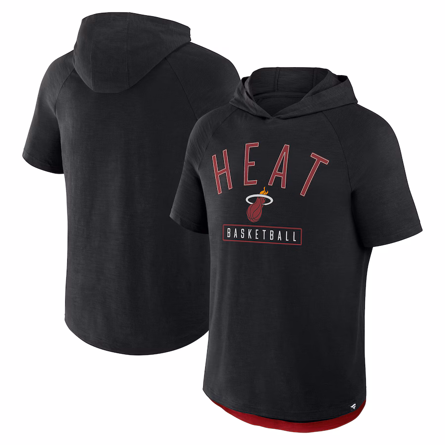 Men's Miami Heat Fanatics Black Pass Legend Hooded T-Shirt - Jersey