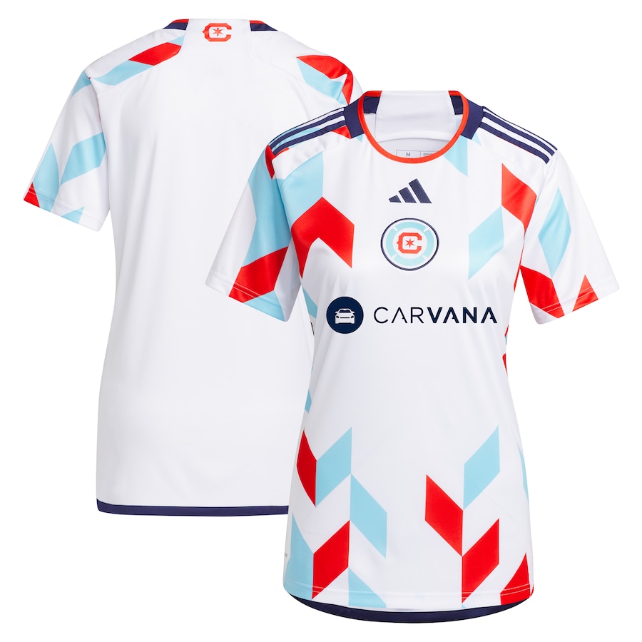 Women's Chicago Fire  adidas White 2024 A Kit For All Replica Jersey - Jersey