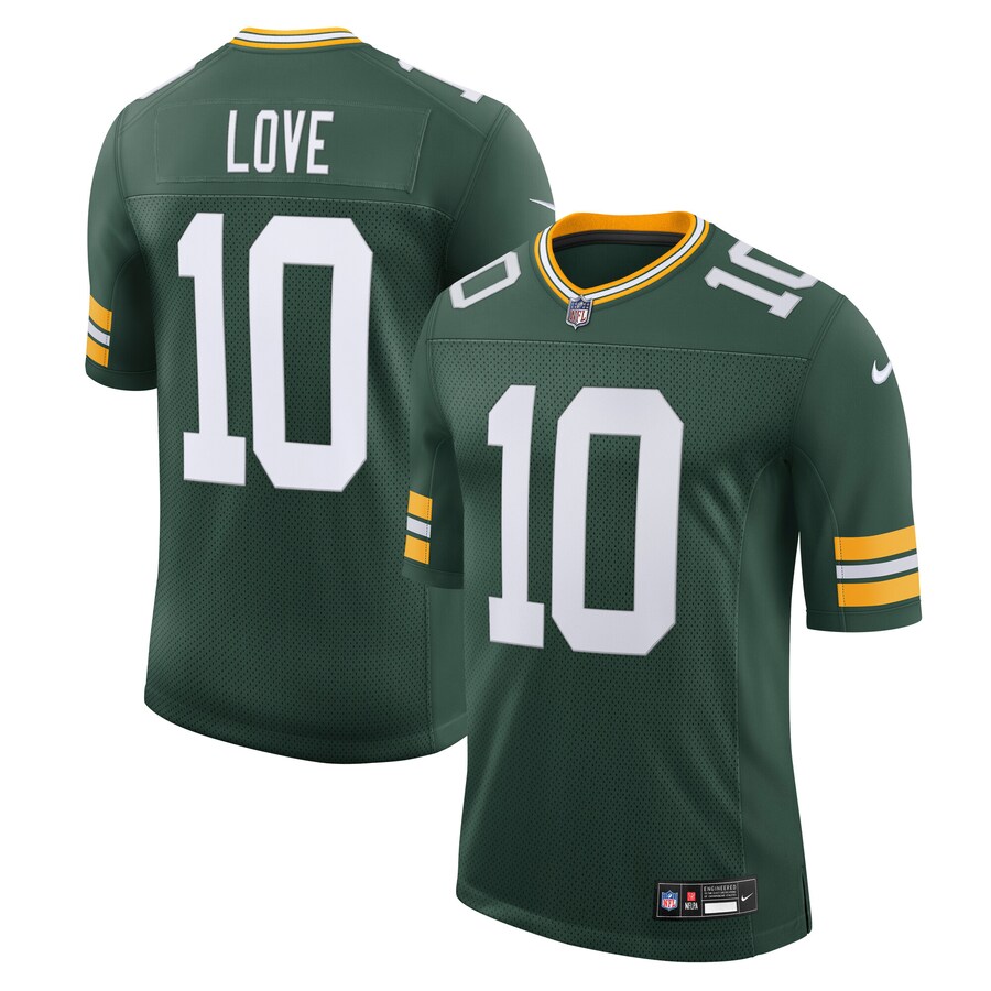 Men's Green Bay Packers Jordan Love Nike Green Team Vapor Untouchable Limited Jersey - Jersey