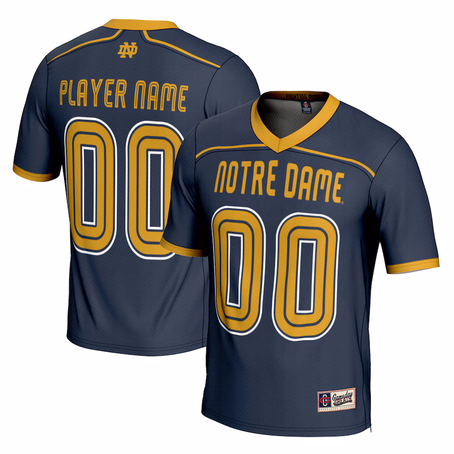 Notre Dame Fighting Irish GameDay Greats Youth Men's Lacrosse NIL Lightweight Jersey - Navy - Jersey
