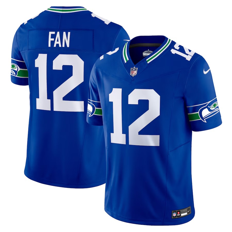 Men's Seattle Seahawks 12th Fan Nike Royal Vapor F.U.S.E. Limited Jersey - Jersey