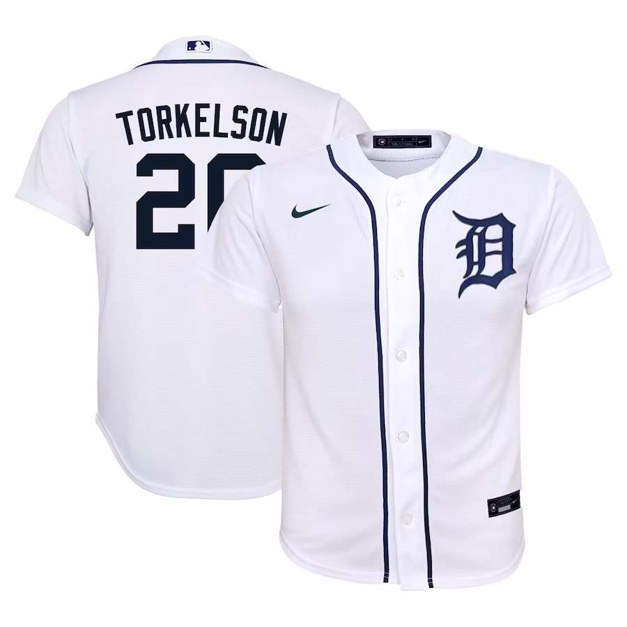 Youth Detroit Tigers Spencer Torkelson Nike White Home Replica Player Jersey - Jersey