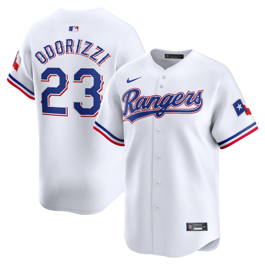 Men's Texas Rangers Jake Odorizzi Nike White Home Limited Player Jersey - Jersey