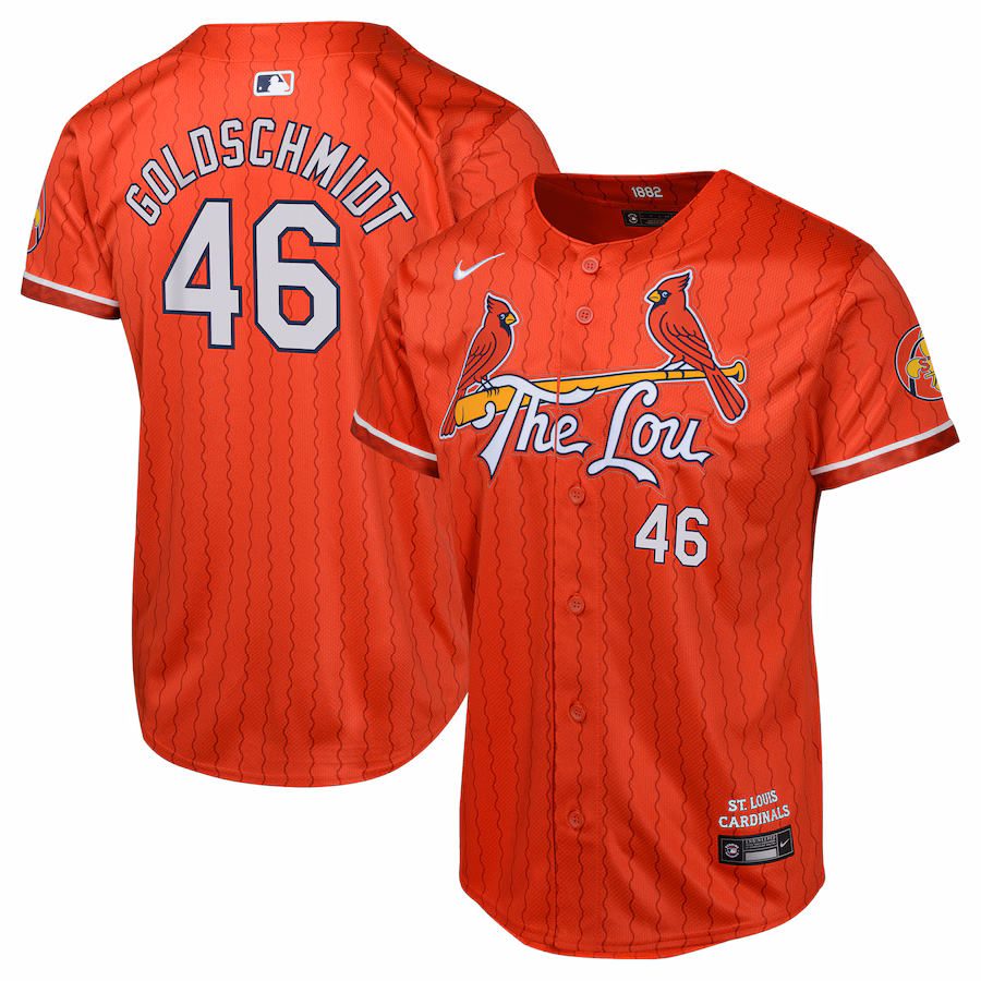 Youth St. Louis Cardinals Paul Goldschmidt Nike Red 2024 City Connect Limited Player Jersey - Jersey