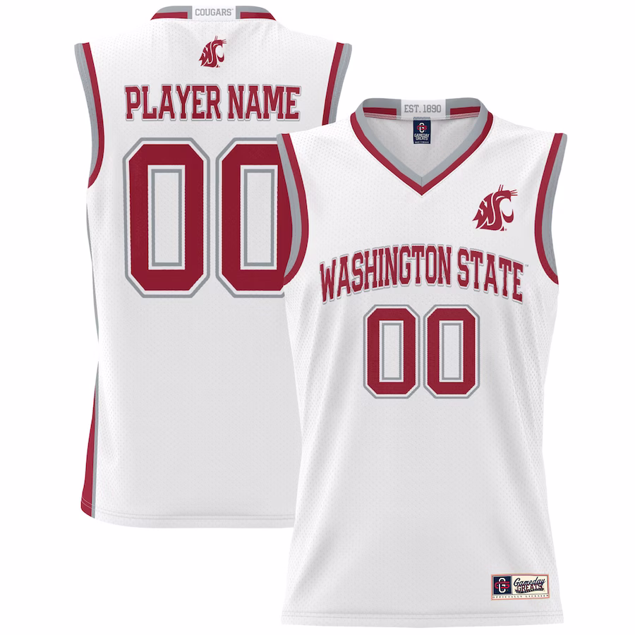 Washington State Cougars GameDay Greats NIL Pick-A-Player Basketball Jersey - White - Jersey