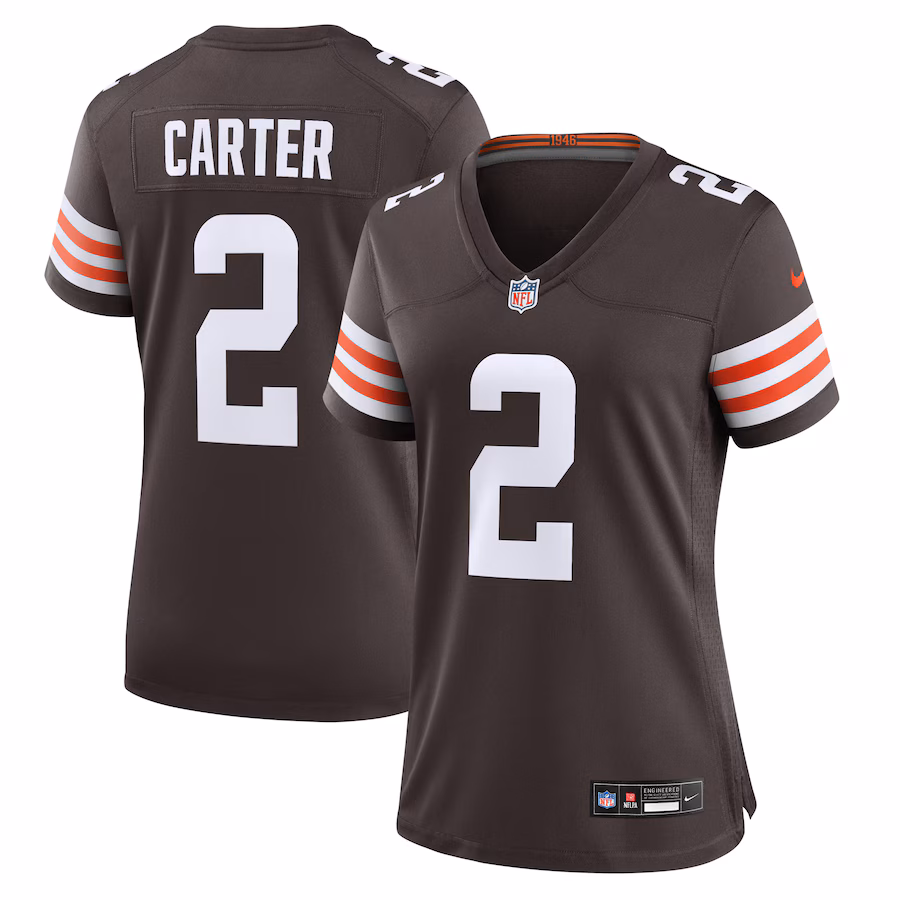 Women's Cleveland Browns DeAndre Carter Nike Brown Team Game Jersey - Jersey