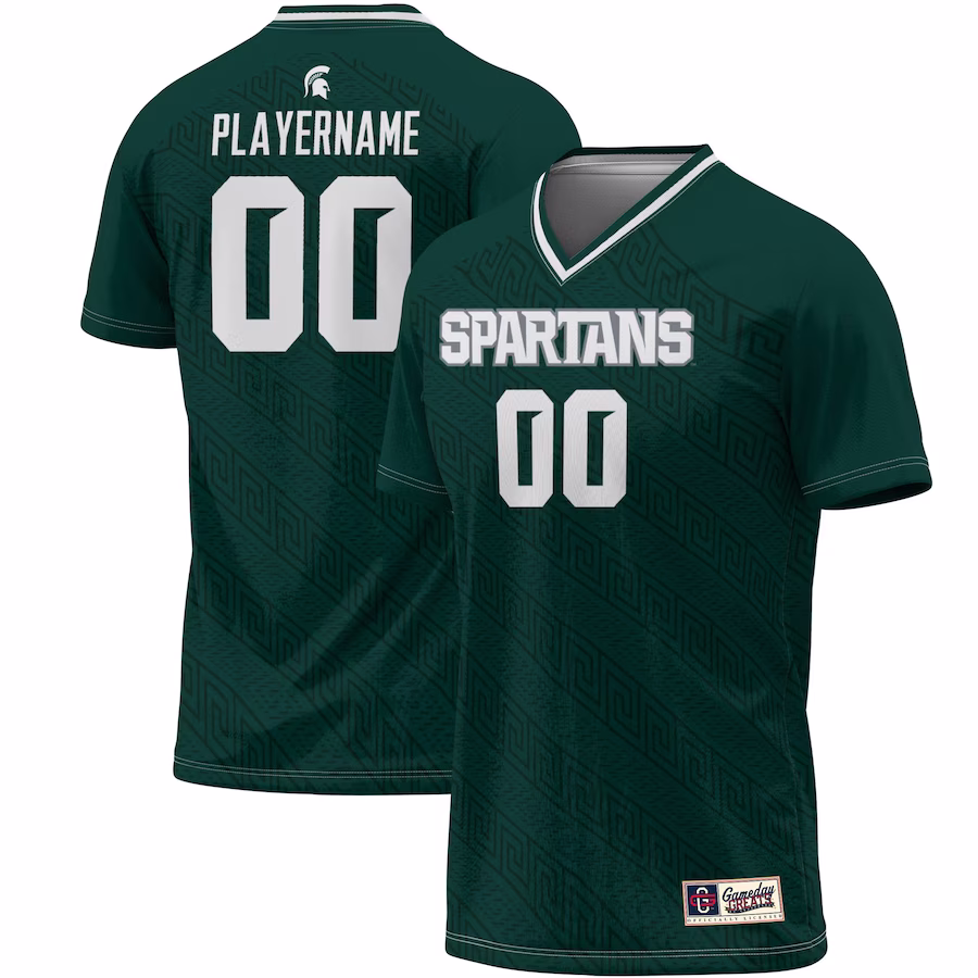 Michigan State Spartans GameDay Greats NIL Pick-A-Player Lightweight Soccer Jersey - Green - Jersey